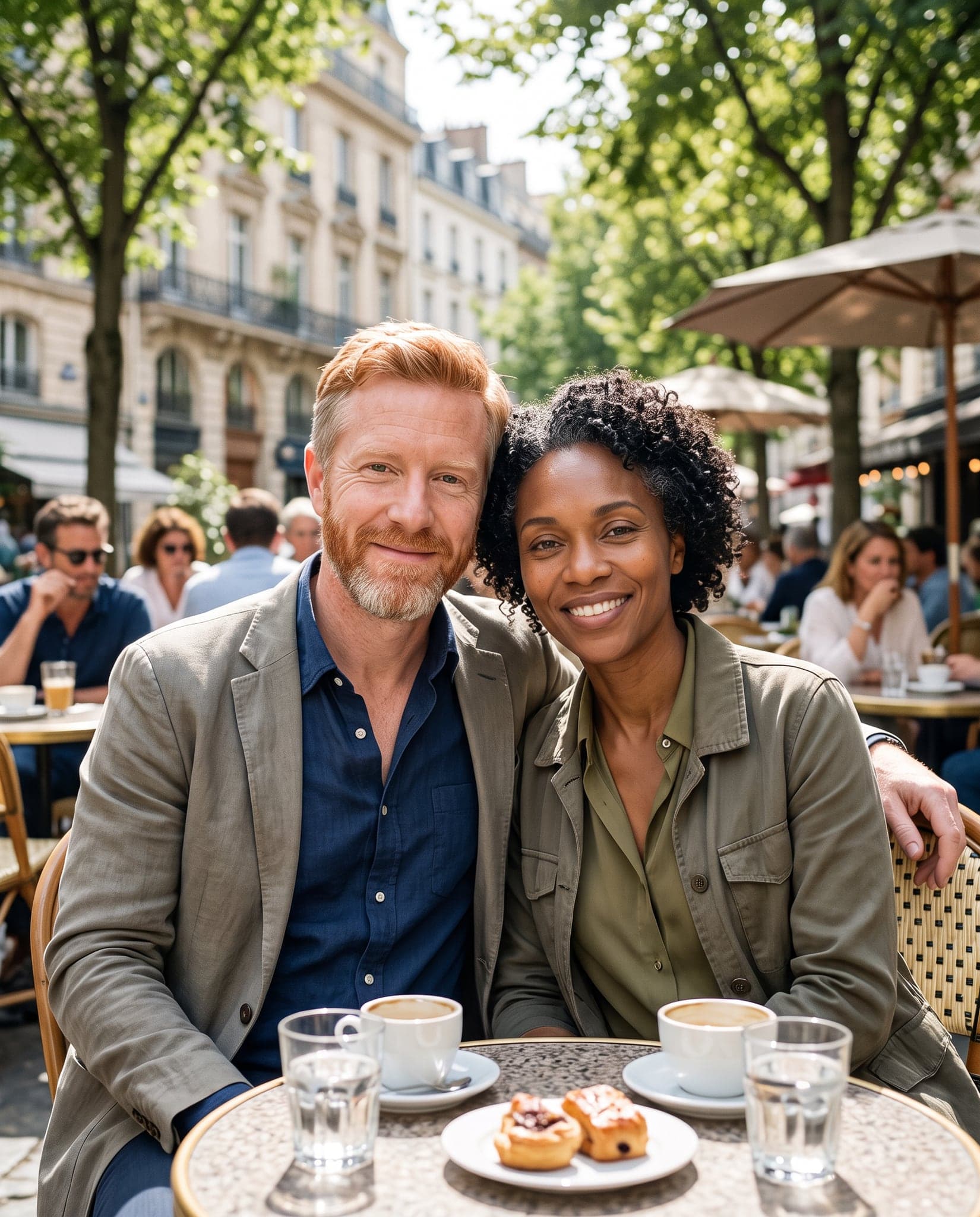 AI age progression of the fictional couple: At about 50