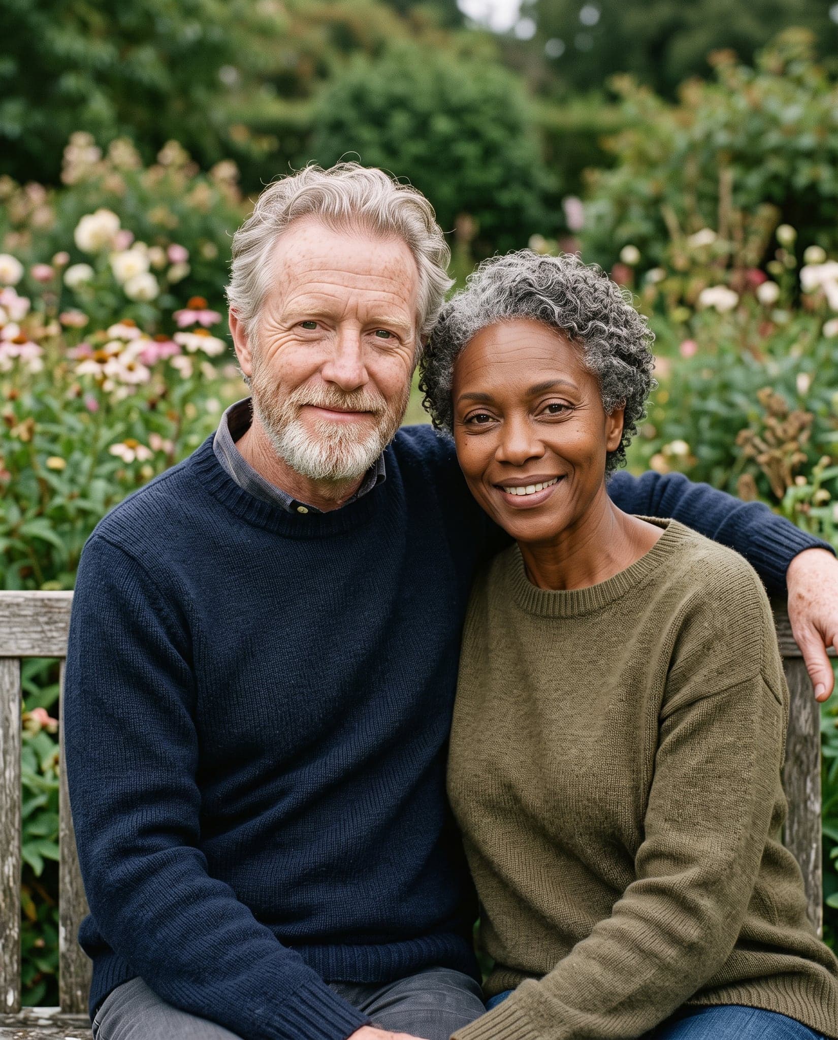 AI age progression of the fictional couple: At about 70