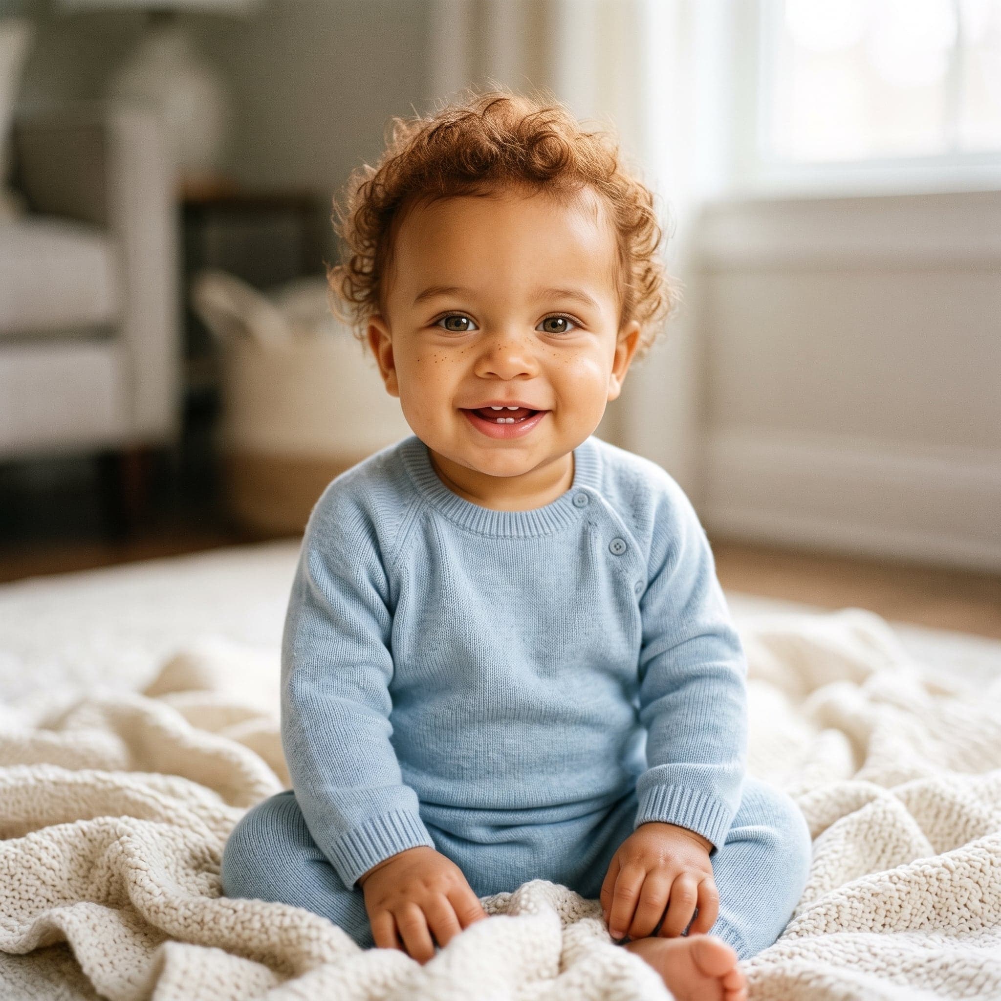 AI picture of a fictional couple’s future baby: a boy