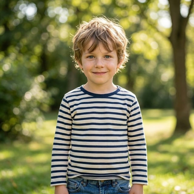 Junge mit 5, mit KI vorhergesagt