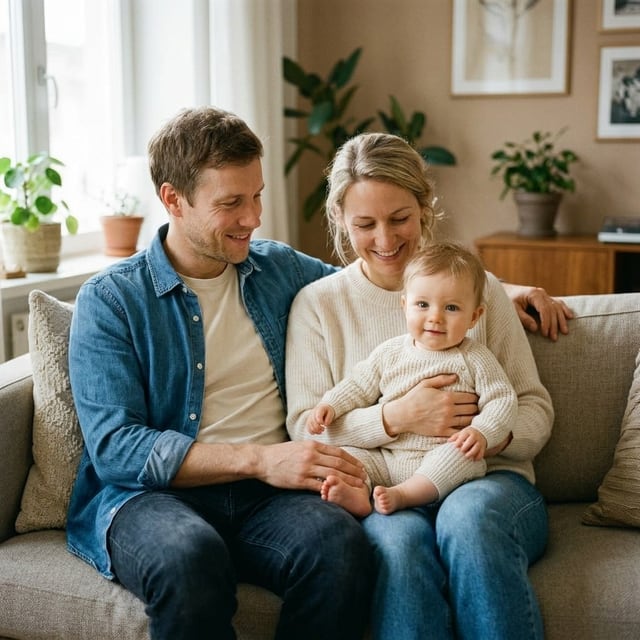 Familienporträt, mit KI vorhergesagt