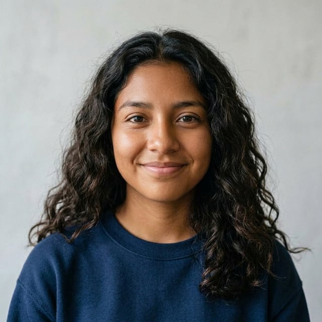 Niña a los 15 años, imagen hecha con IA