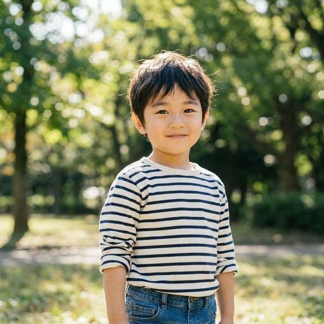 AIで予想した5歳の男の子